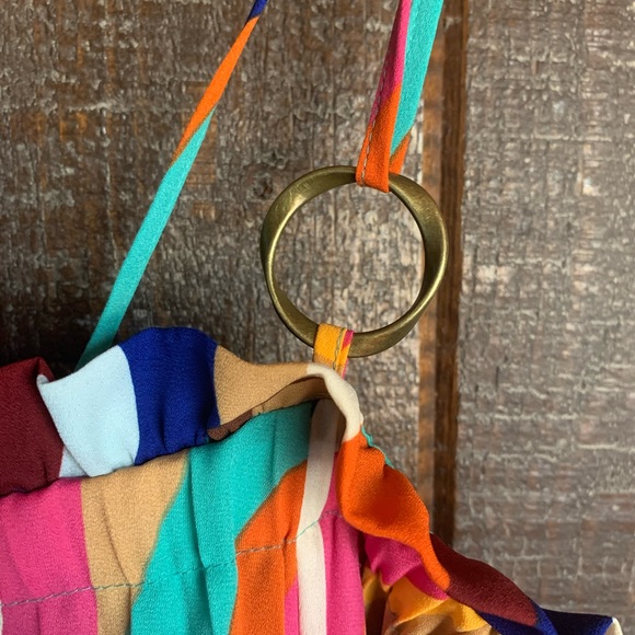 New Danielle Union women’s dress pleated colorful flowy loose size XL retro - Picture 7 of 16